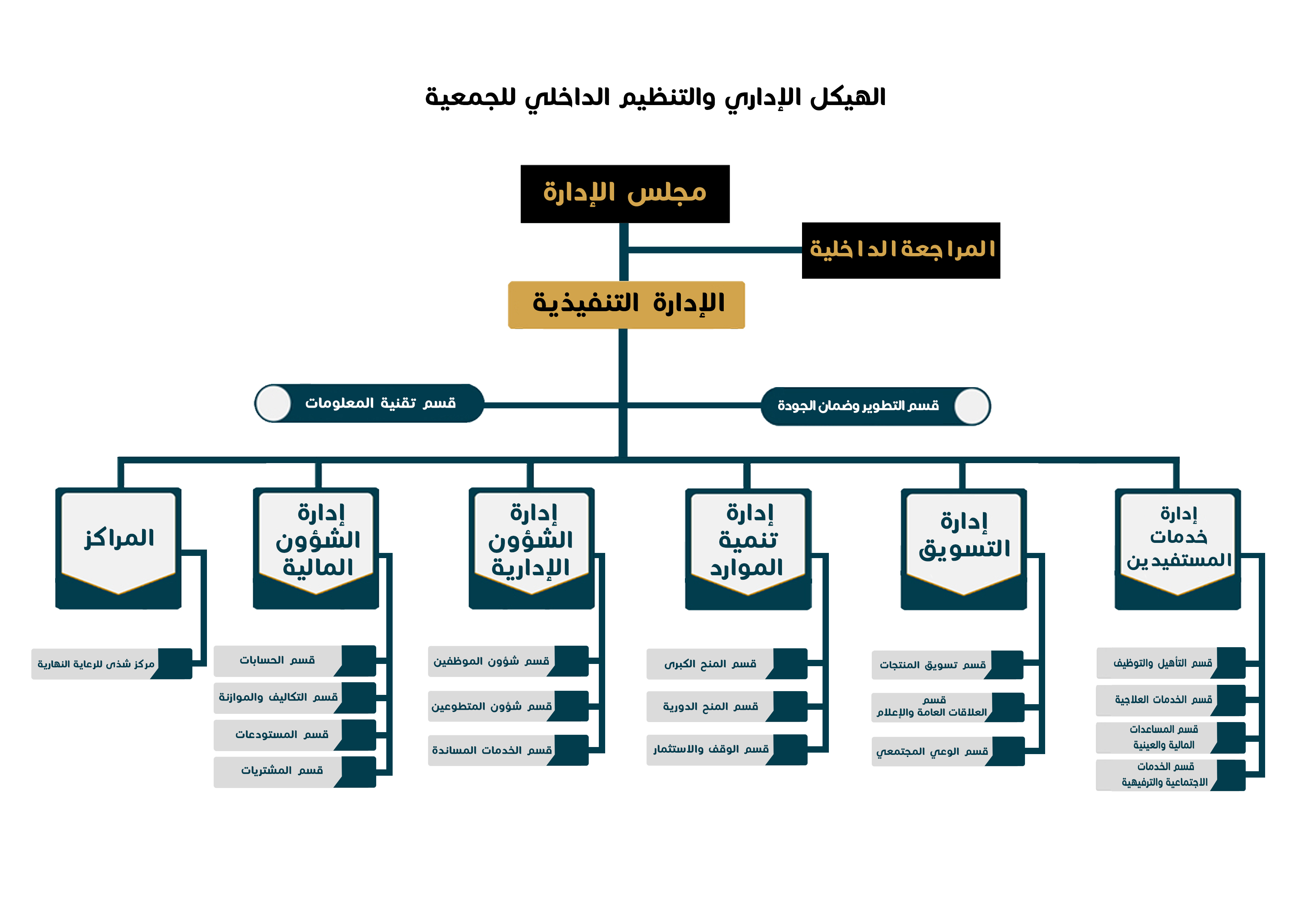 الهيكل التنظيمي جمعية الأشخاص ذوي الإعاقة بالأحساء